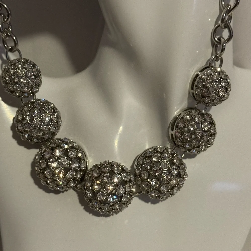 Chicos Silver Statement Necklace